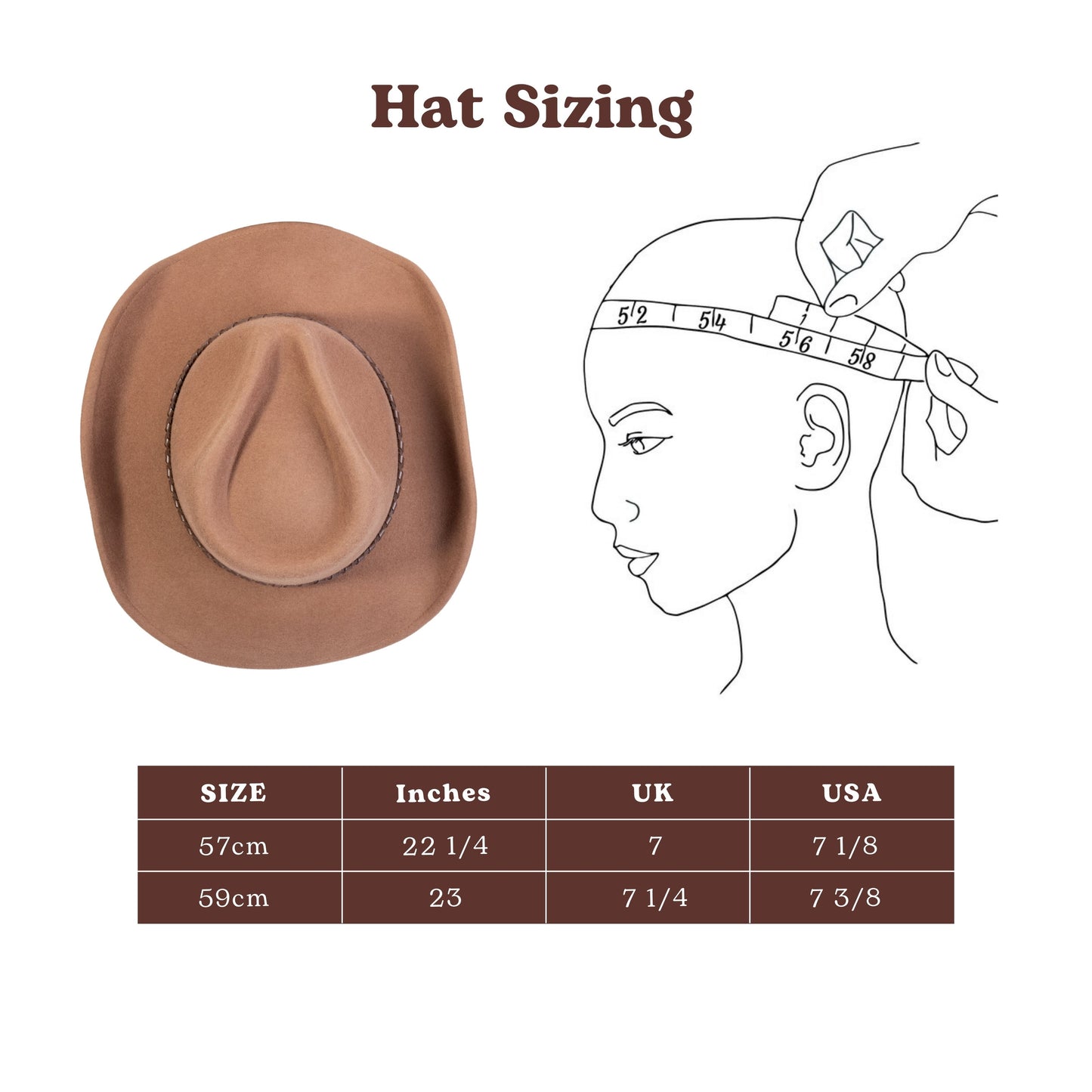 Outlander Tan Felt Cowboy Hat