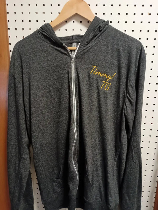 Timmy! the Brand, light weight hoodie. Embroidered, First Edition, very limited run.