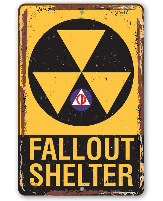 Fallout Shelter - Metal Sign