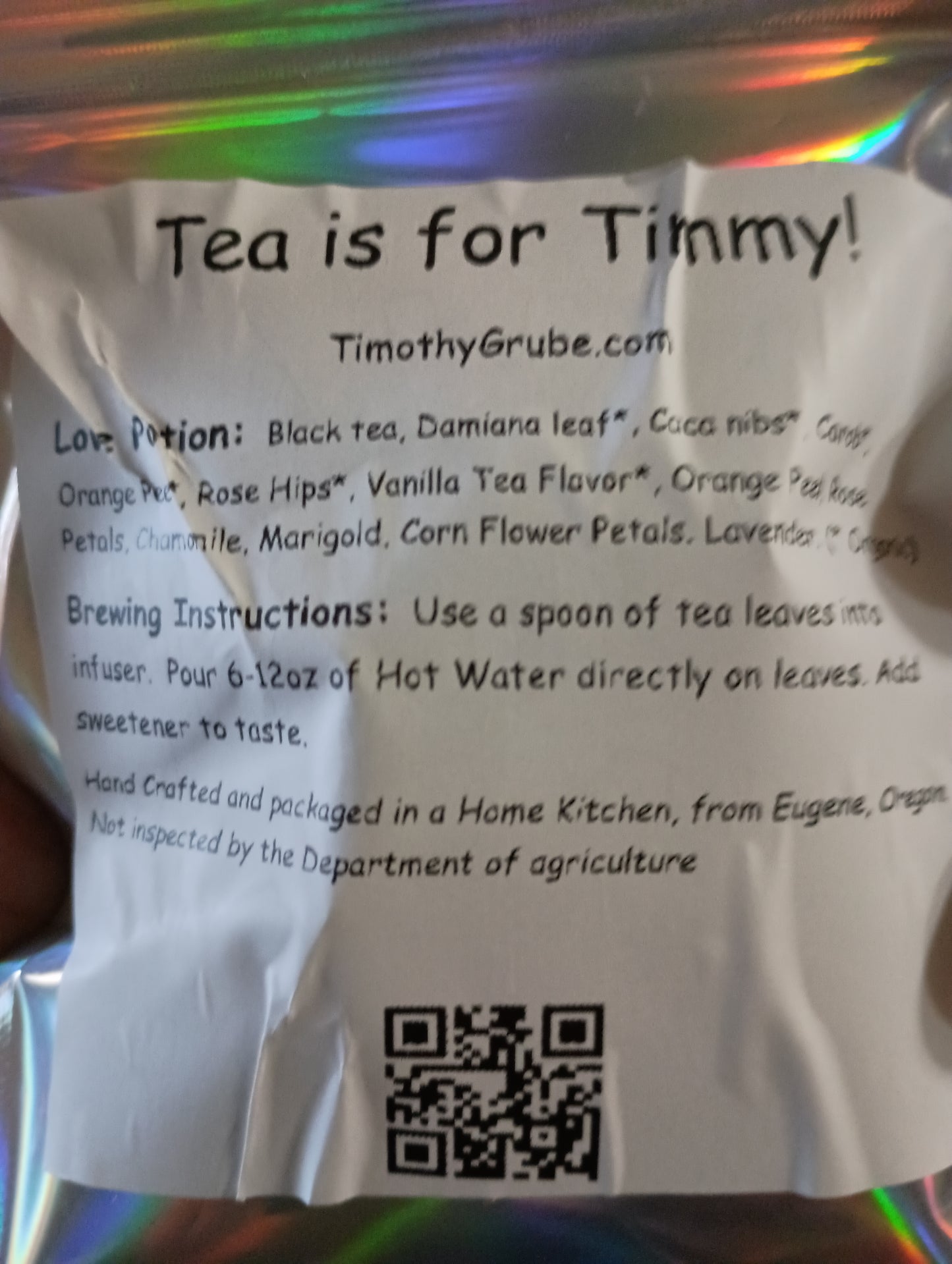 Timmy's Famous Love Potion Tea