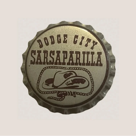 Vintage Dodge City Sarsaparilla Bottle Cap Brings 1950s Nostalgia